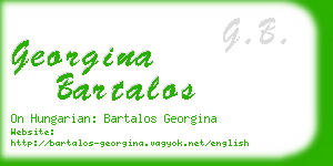 georgina bartalos business card